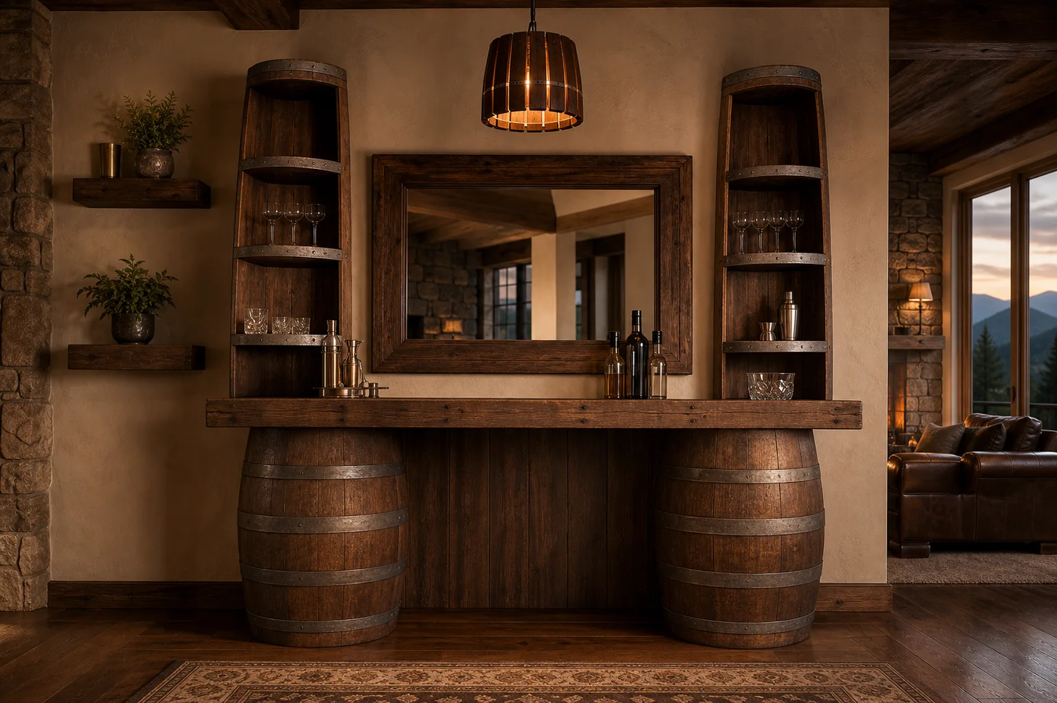 Carolina Barrel Co. handcrafted barrel furniture
